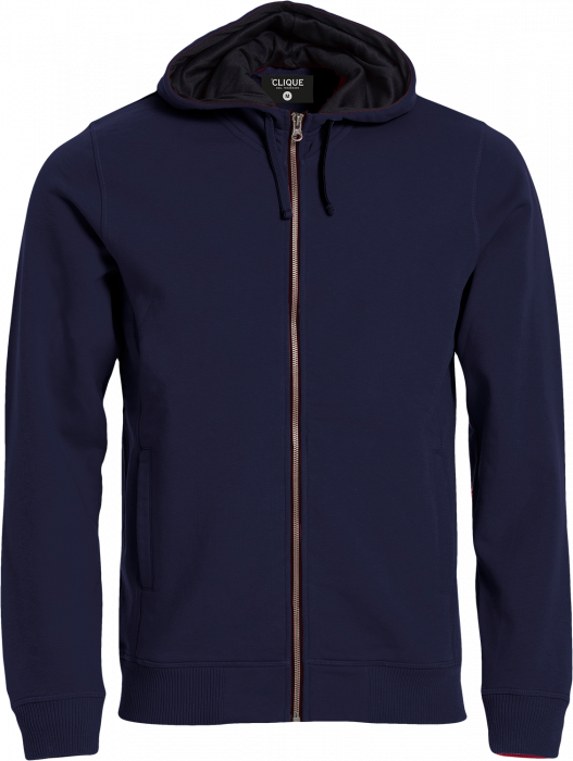 Clique - Classic Hoody Full Zip - Navy blue & black