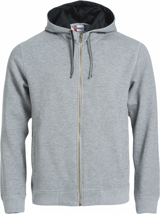 Clique - Classic Hoody Full Zip - Grey & czarny