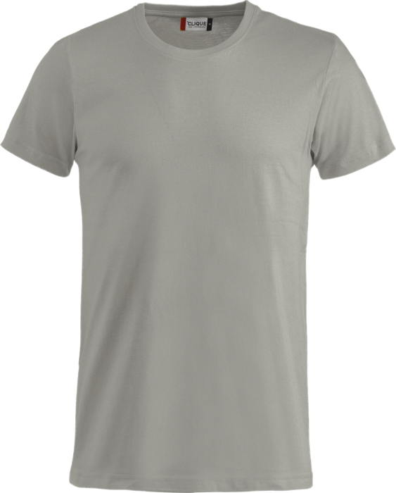 Clique - Basic Cotton T-Shirt - Plateado