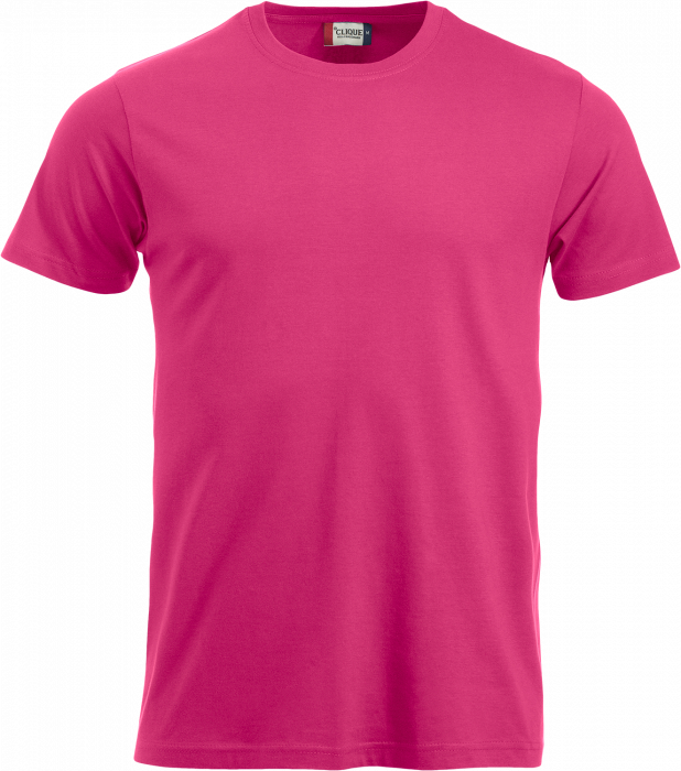 Clique - Klassisk Bomulds T-Shirt - Lys Cerise