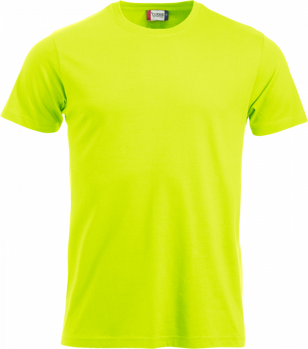 Clique - Klassisk Bomulds T-Shirt - Visibility Green
