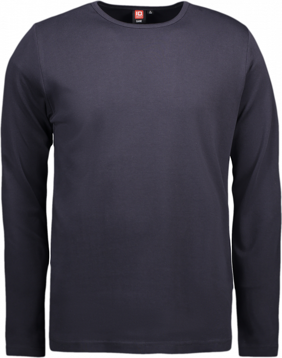 ID - Mens' Interlock T-Shirt Long-Sleeved - Navy