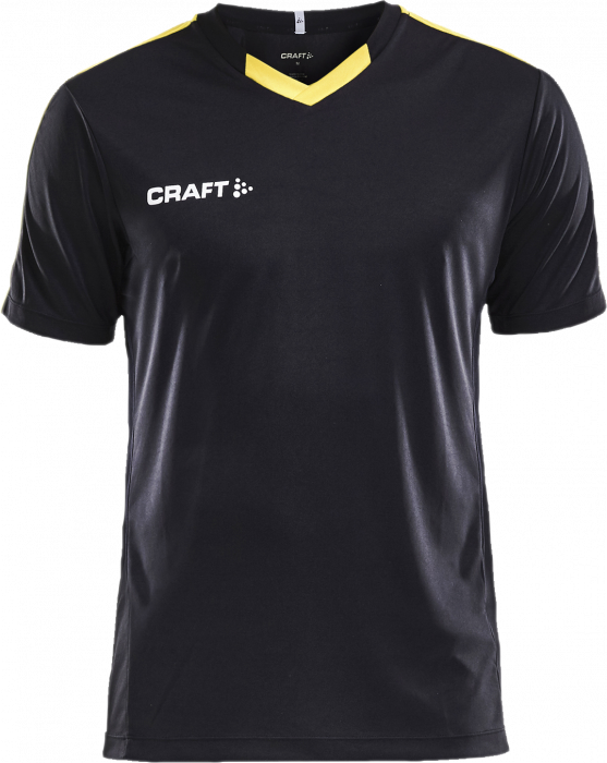 Craft - Progress Contrast Jersey Junior - Negro & amarillo