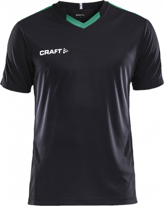Craft - Progress Contrast Jersey Junior - Zwart & groen