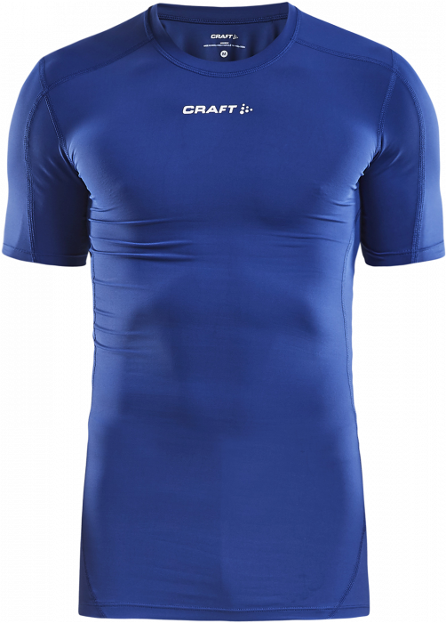 Craft - Pro Control Compression T-Shirt Youth - Niebieski & biały