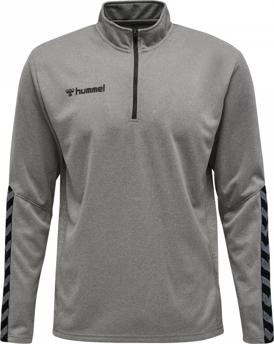 Hummel - Authentic Half-Zip Sweatshirt - Grey Melange