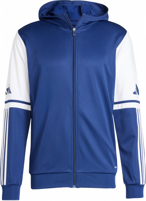 Adidas - Squadra 25 Hoodie With Full Zip - T Navy Blue & bianco