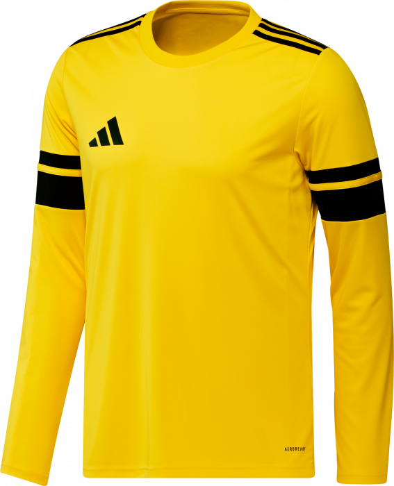 Adidas - Squadra 25 Long Sleeve Player Jersey - T Yellow & preto