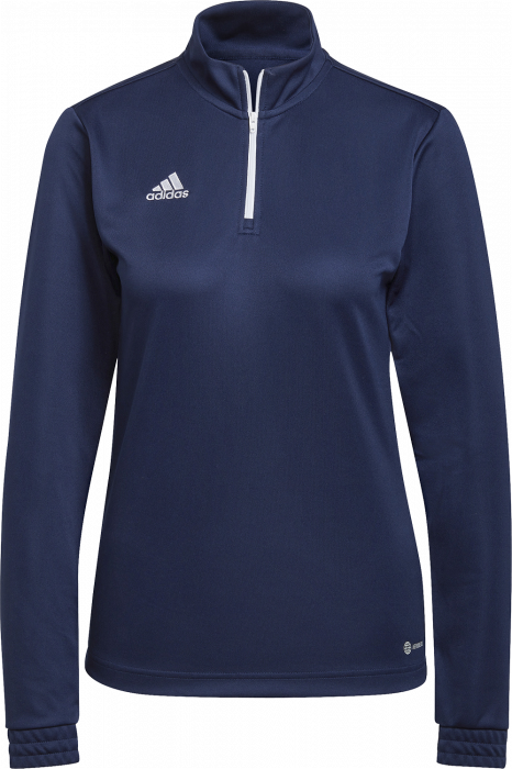 Adidas - Entrada 22 Træning Top With Half Zip Woman - Marinblå