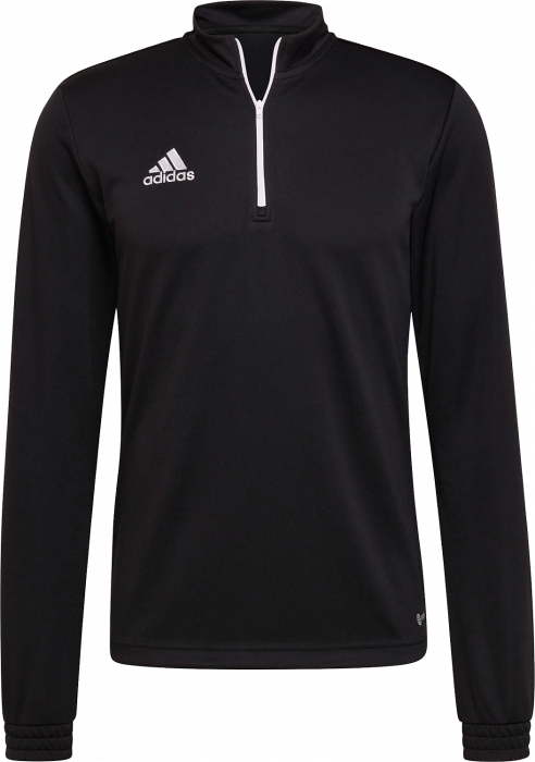 Adidas - Entrada 22 Træning Top With Half Zip Jr - Preto & branco