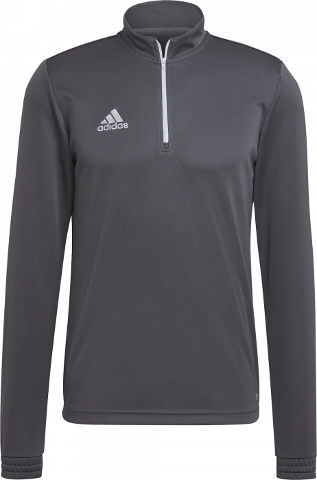 Adidas - Entrada 22 Træning Top With Half Zip - Grey four & wit