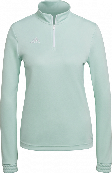 Adidas - Entrada 22 Træning Top With Half Zip Woman - Clear Mint