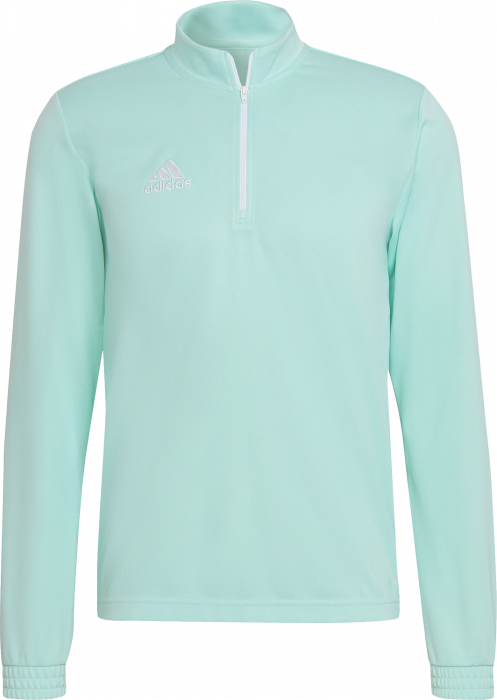 Adidas - Entrada 22 Træning Top With Half Zip - Clear Mint & white