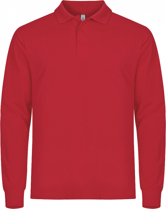 Clique - Manhattan Polo Longsleeve - Rojo