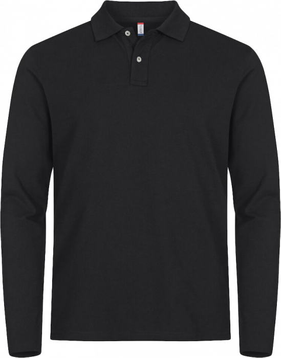 Clique - Stretch Premium Longsleeve Polo - Schwarz