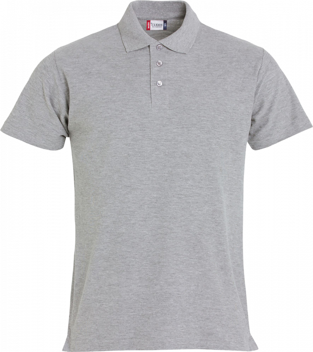 Clique - Basic Polo - Grey melange