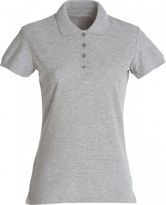 Clique - Basic Polo Ladies - Grey melange