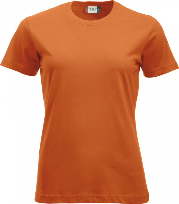 Clique - Klassisk Bomulds T-Shirt Dame - Blood Orange