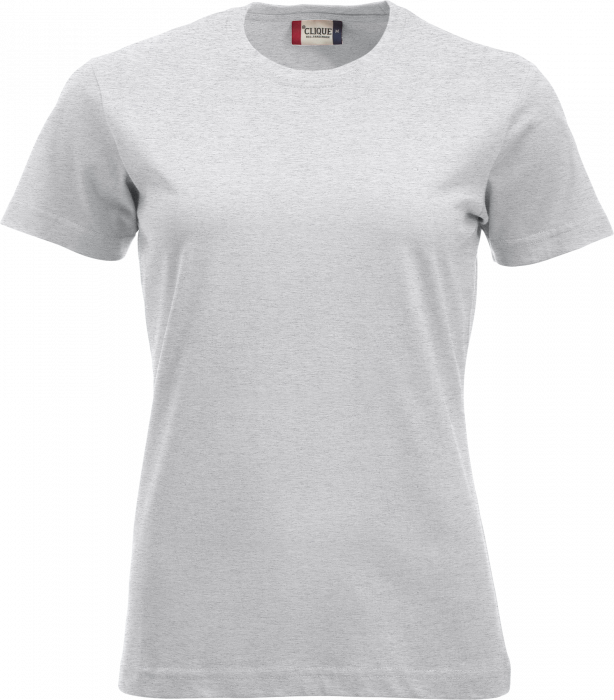 Clique - Klassisk Bomulds T-Shirt Dame - Aske