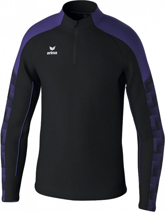 Erima - Evo Star Training Top Half Zip - Preto & roxo