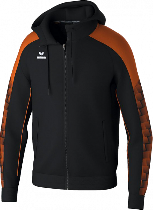 Erima - Evo Star Training Jacket With Hood - Preto & orange