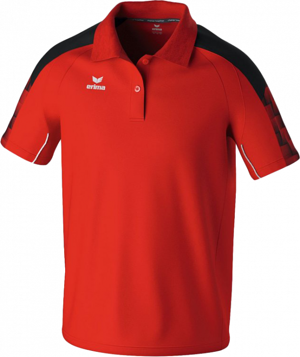 Erima - Evo Star Polo - Rood & zwart