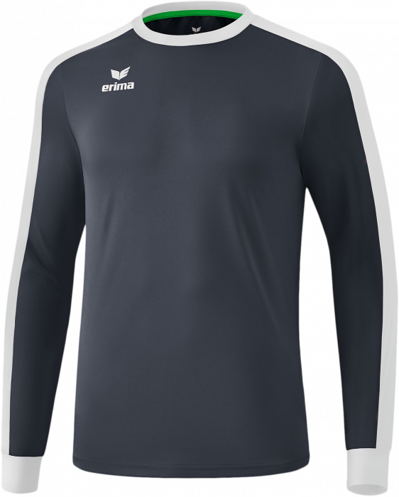 Erima - Retro Star Longsleeve Jersey - Slate Grey & branco