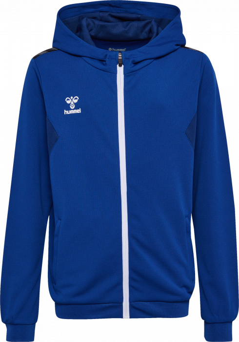 Hummel - Authentic Zip Hoodie Kids - True Blue