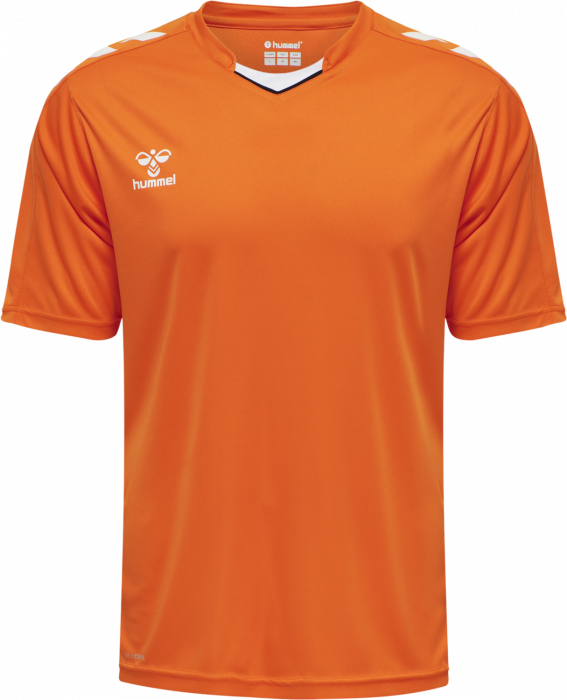 Hummel - Core Xk Poly Jersey Jr - Orange & blanco