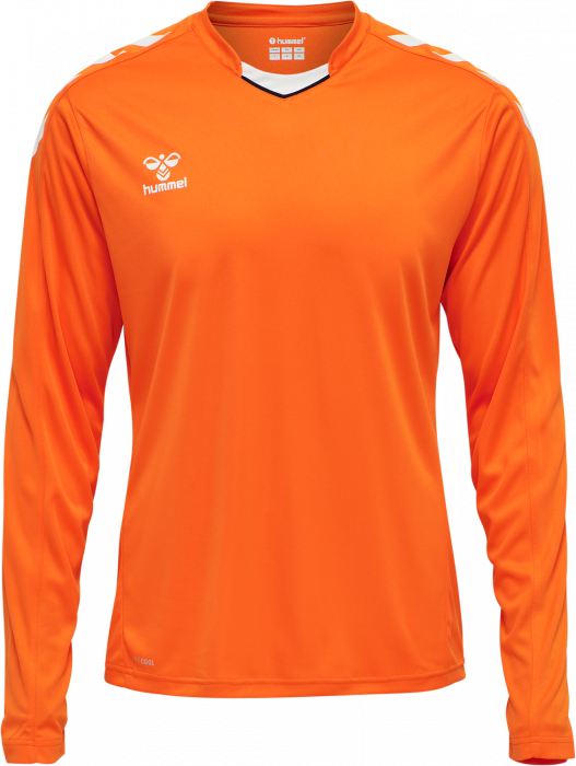 Hummel - Core Xk Poly Jersey Long - Orange & bianco