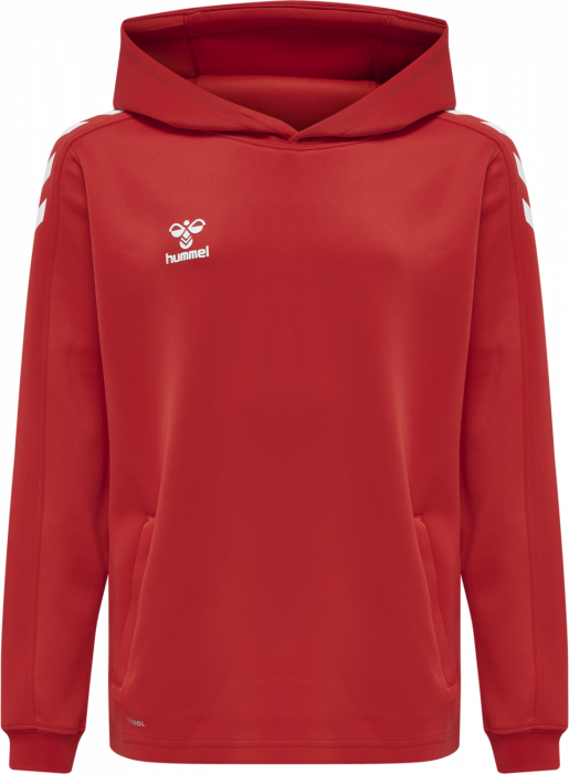 Hummel - Core Xk Hoodie Kids - True Red & weiß