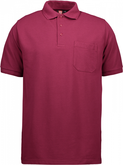 ID - Pro Wear Poloshirt Med Lomme - Bordeaux