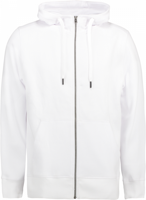 ID - Hoodie W. Zip  (Mens) - Blanc