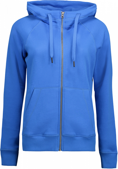 ID - Hoodie W. Zip  (Woman) - Azur