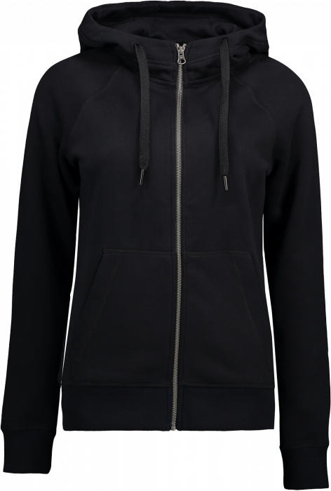 ID - Hoodie W. Zip  (Woman) - Schwarz