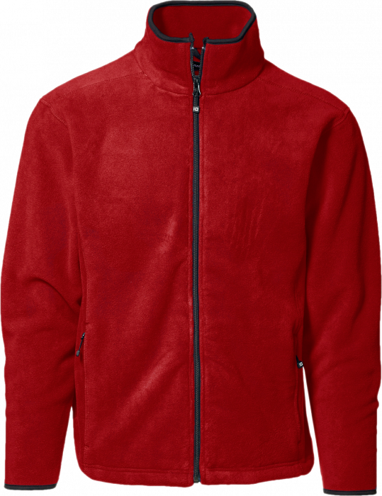 ID - Micro Fleece Cardigan Men - Red