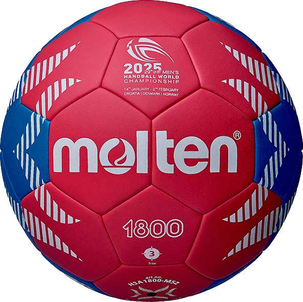 Molten - Vm 2025 Replica Handball - Blue & czerwony