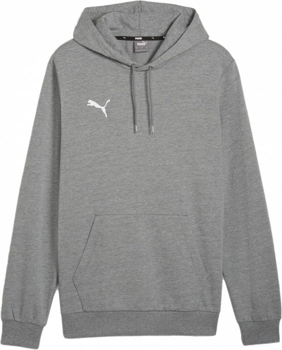 Puma - Teamgoal Casual Hættetrøje - Grey Heather & hvid