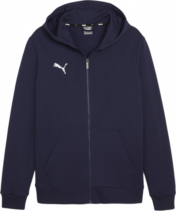 Puma - Teamgoal Casual Zip Hoodie Kids - Marine & wit