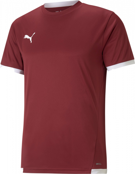 Puma - Teamliga Jersey - bordeaux & bianco