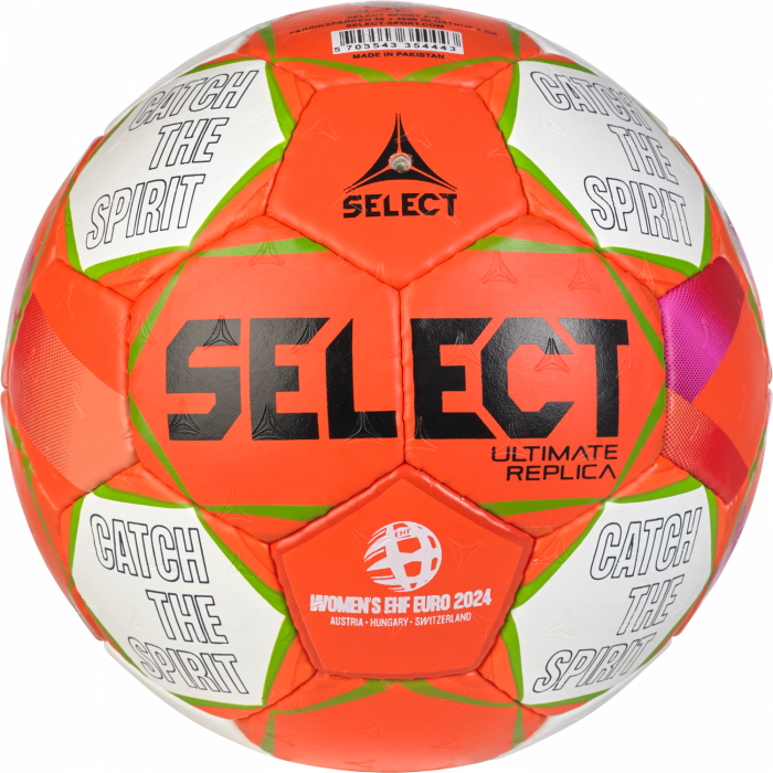 Select - Replica Ehf Euro 2024 Women Handball - Orange & bianco