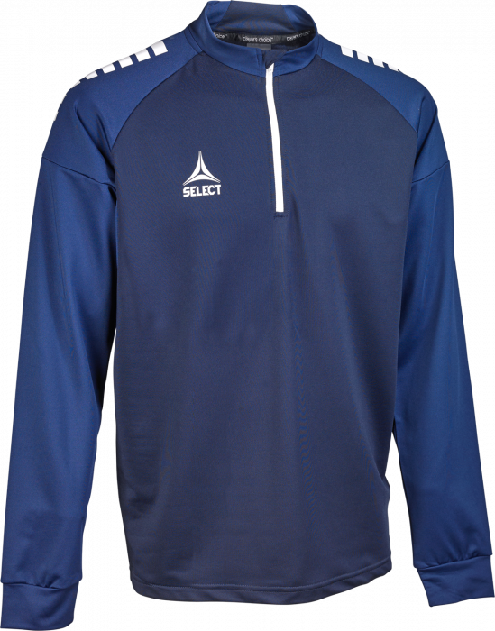 Select - Spain V25 Half-Zip Training Jacket - Azul-marinho & branco